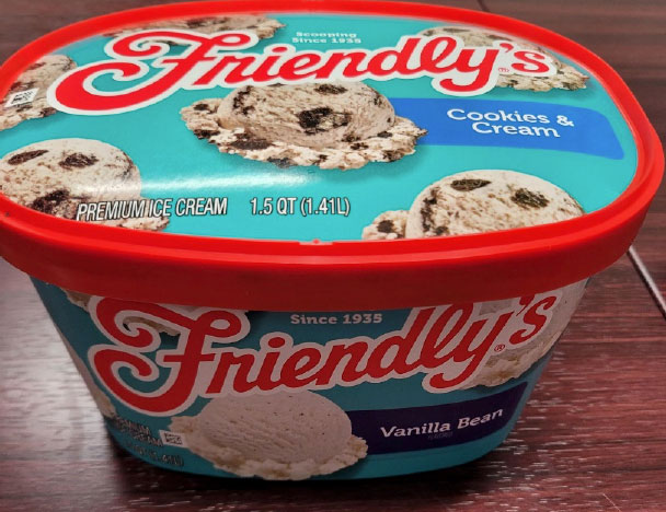FRIENDLY’S ISSUES ALLERGY ALERT ON UNDECLARED SOY/WHEAT IN FRIENDLY’S COOKIES & CREAM ICE CREAM